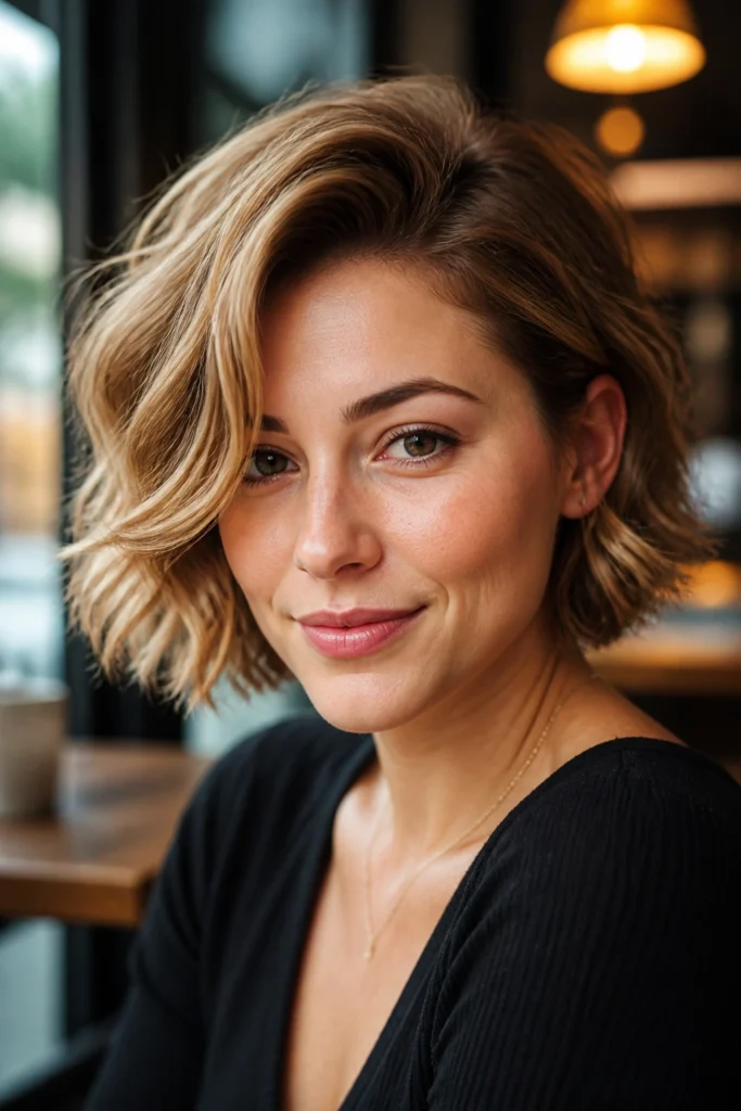 22 Chin Length Hairstyles for Thin Hair with Loose Curls