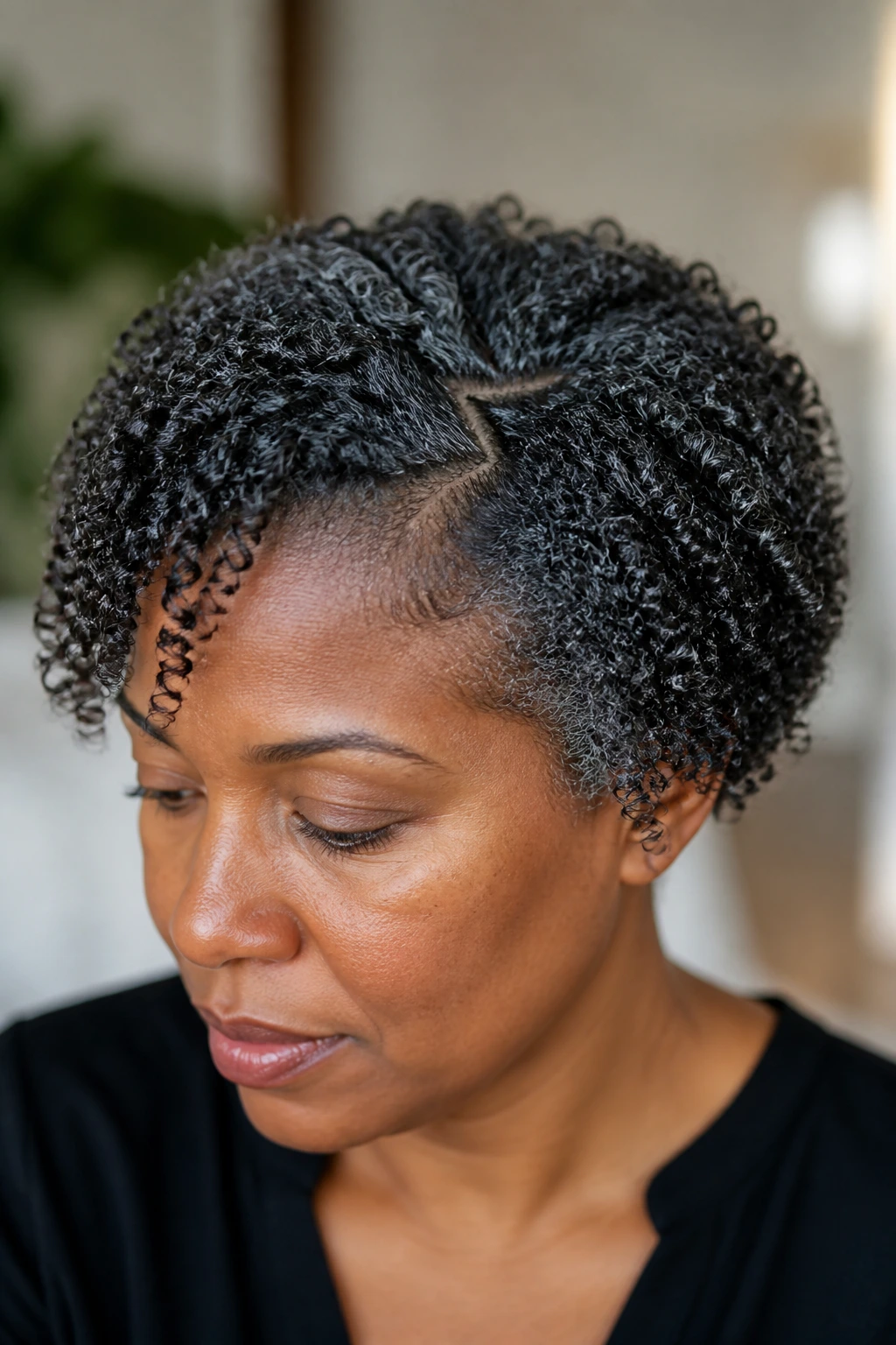 Close-up of defined coil set with a zigzag part on a real person