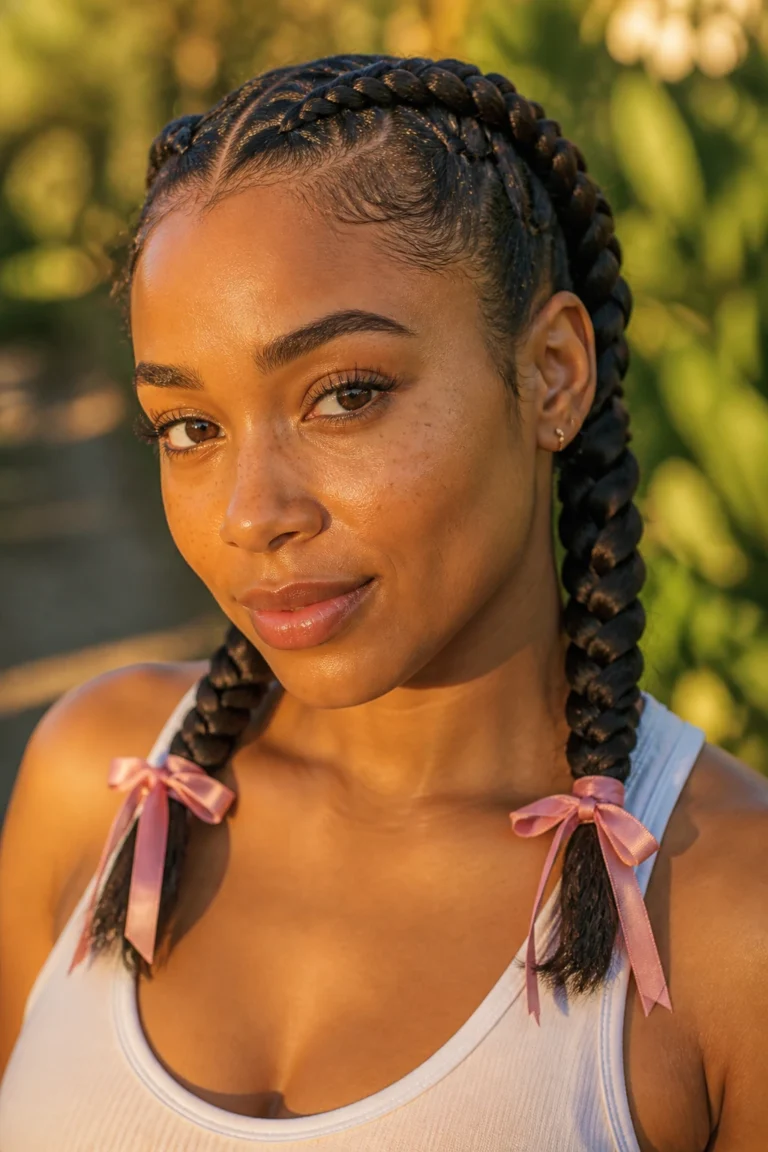 22 Double Braids for Long-Lasting Wear with Thick Hair