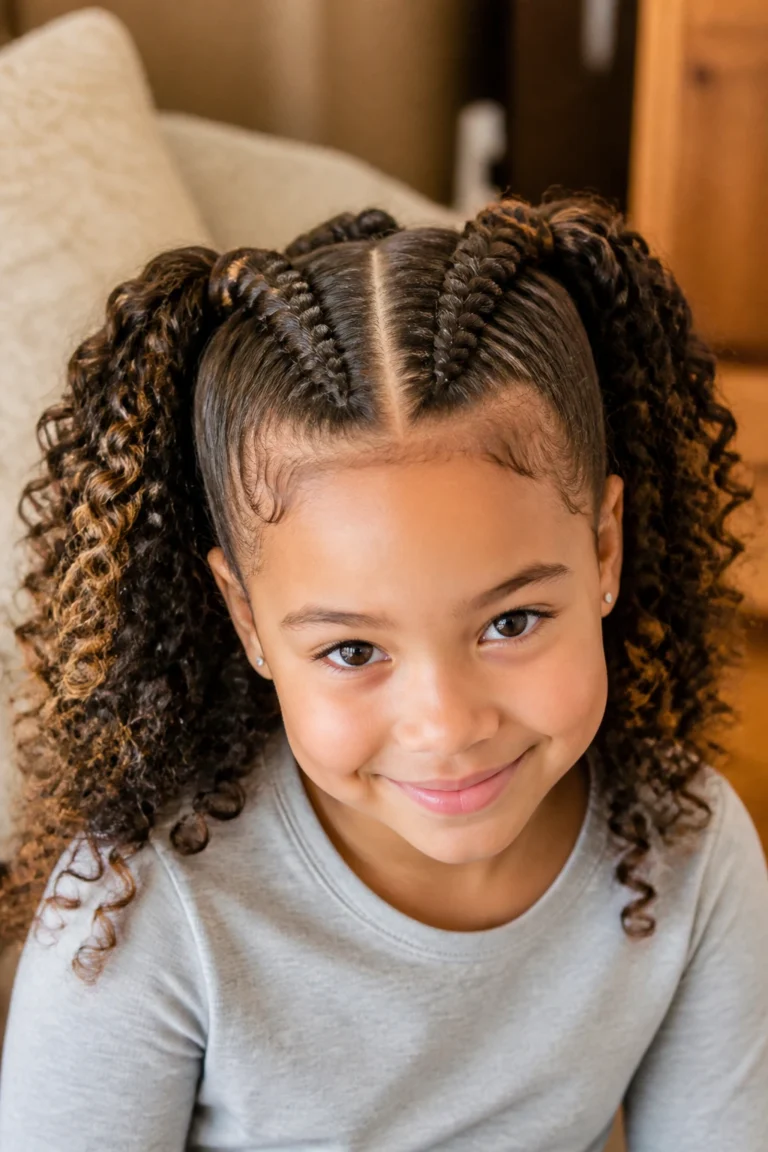 18 Easy Braids for Kids with Curly Hair