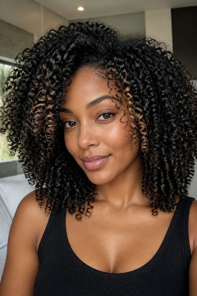 22 Textures Hairstyles for Natural Hair with Babylights
