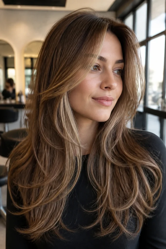 22 Feathery Face-Framing Layers for Long Hair