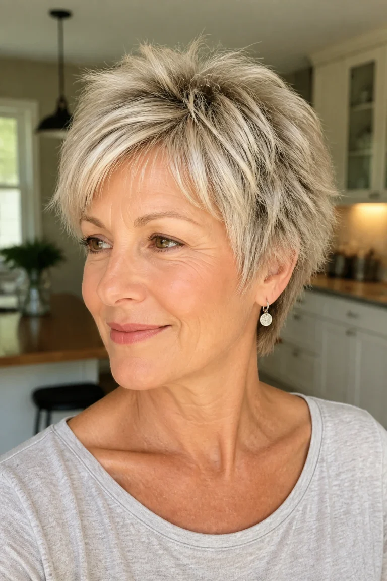 22 Shaggy Hairstyles for Women Over 50 with Fine Hair