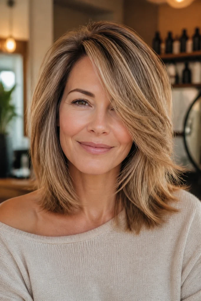 30 Shoulder Length Layered Hairstyles for Thin Hair