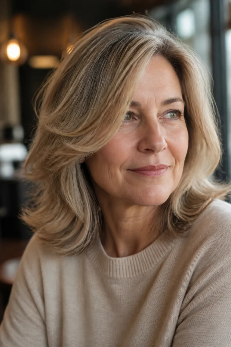 20 Puffy Hairstyles for Women Over 50 with Wavy Hair
