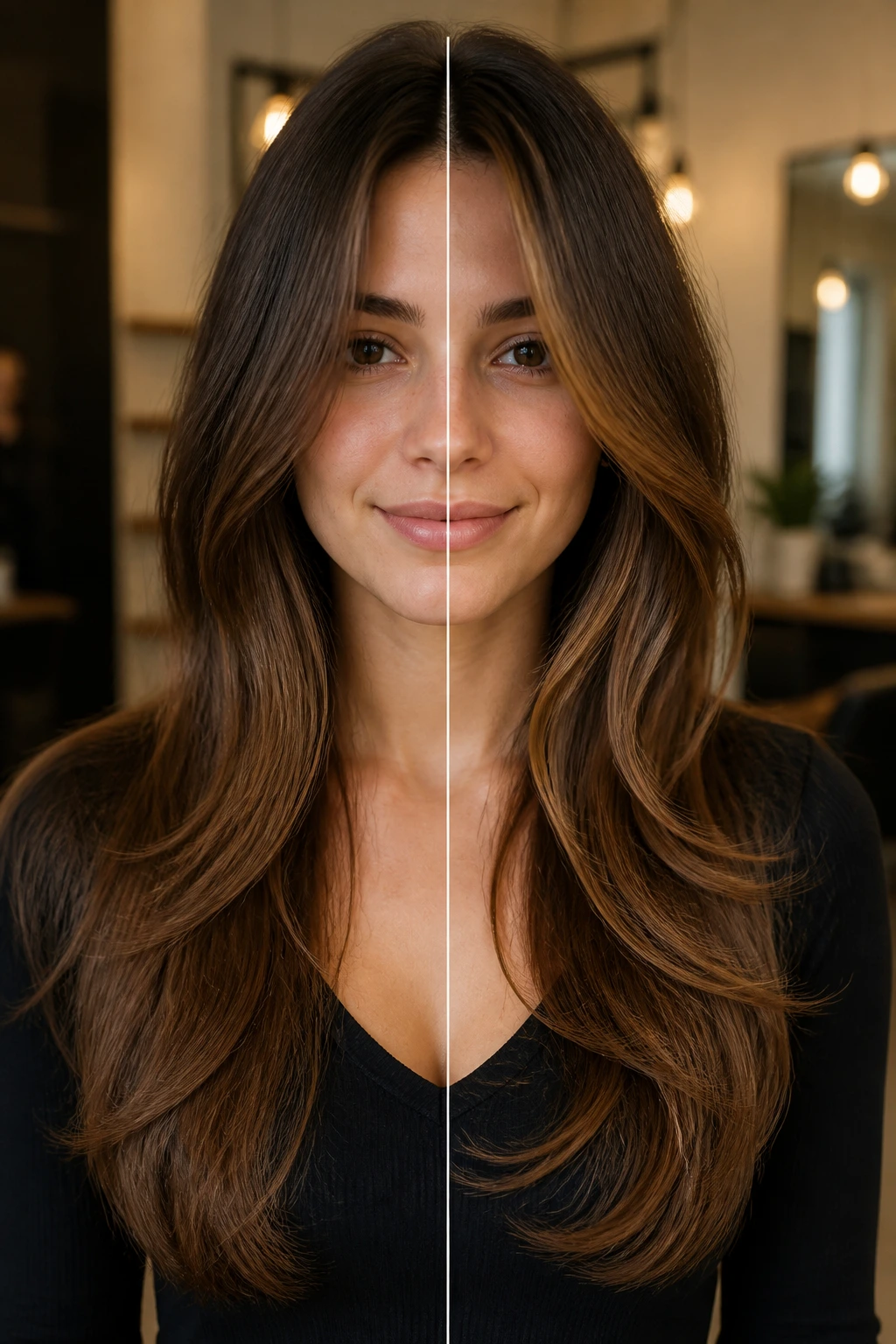 Portrait showing two feathering variants on the same head.