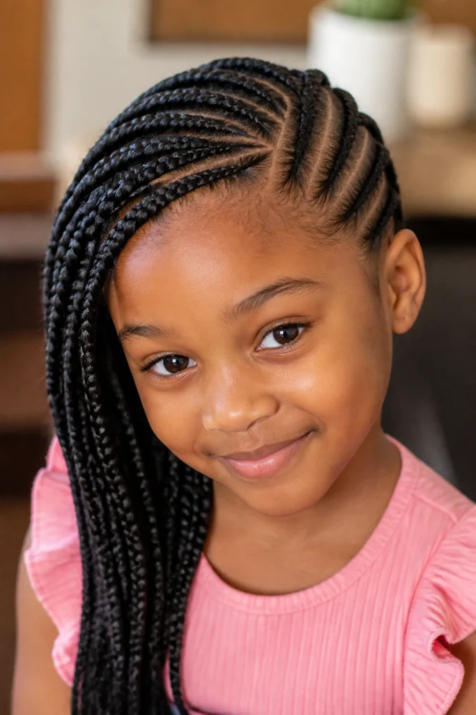 35 Black Large Braids for Little Girls with Thin Hair