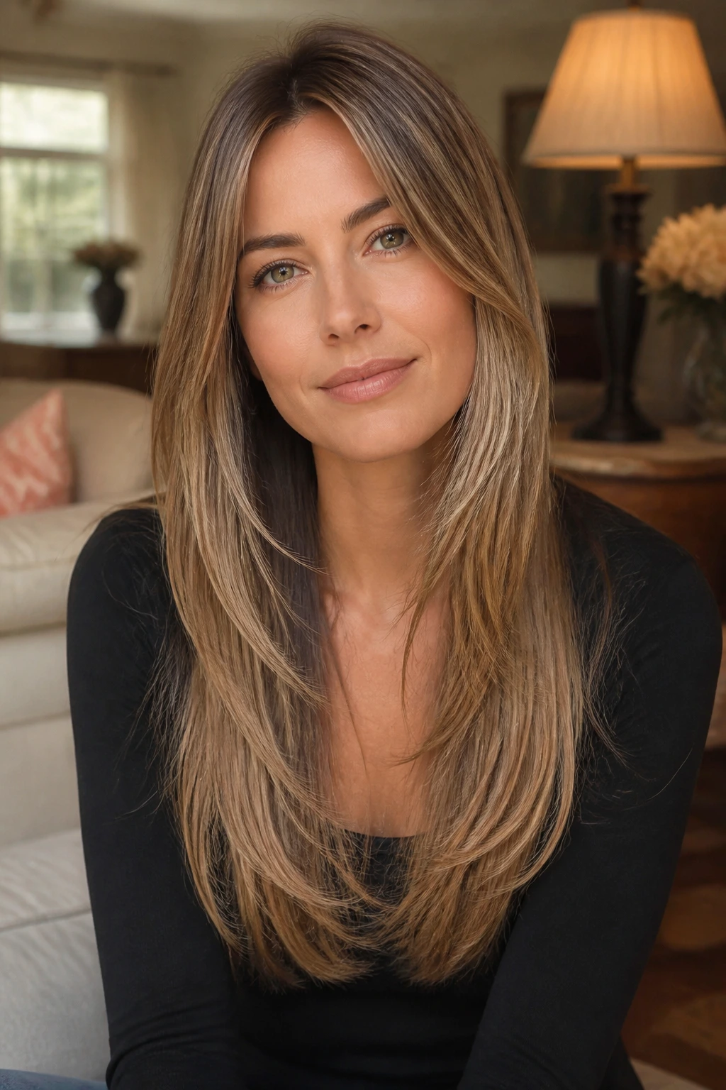 Portrait showing adaptive haircut on a real person with varied hair textures