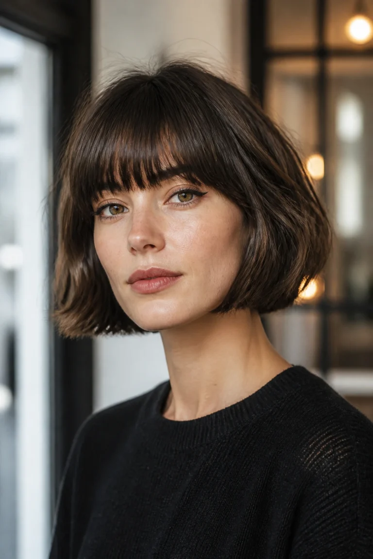 18 Fall Bobs for Thick Hair and Oval Faces