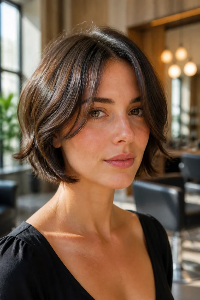 18 Long Middle Part Hairstyles for Short Hair