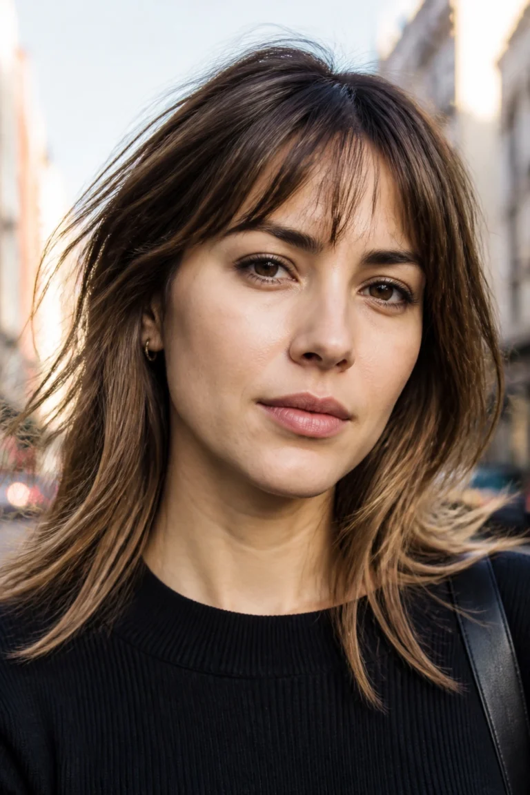 25 Piecey Bangs for Fine Hair and Square Faces
