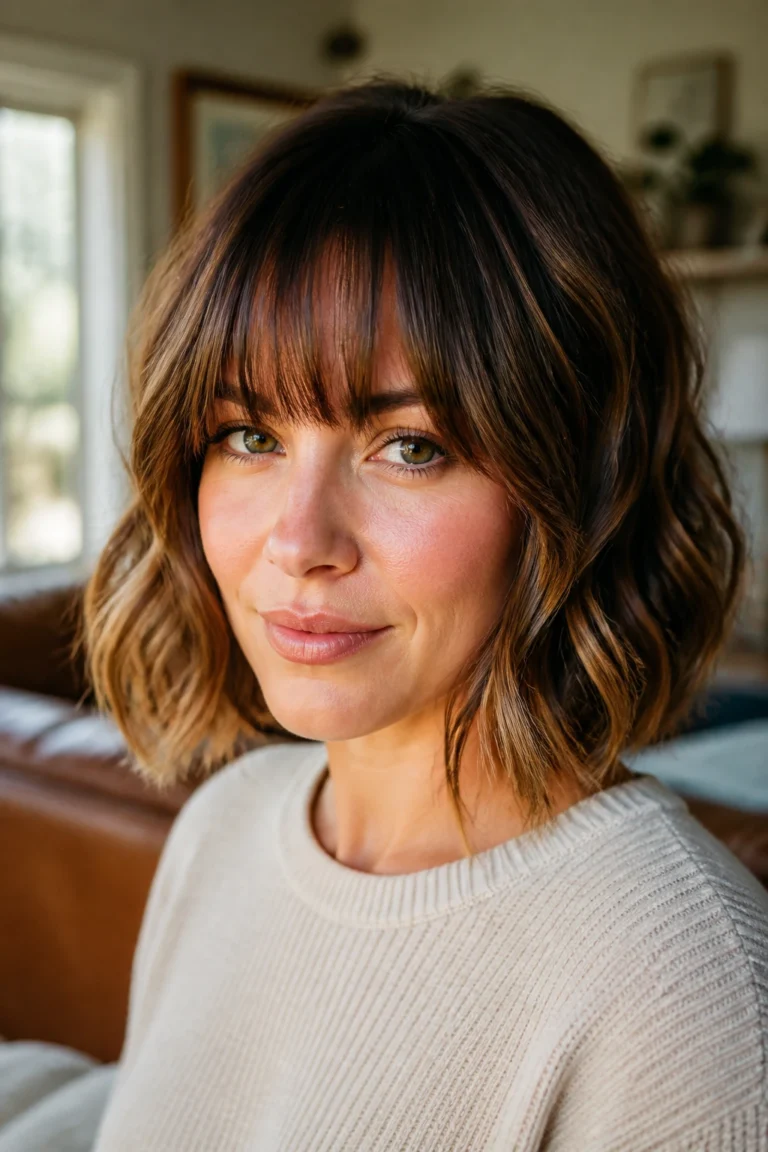 25 Shoulder Length Wavy Bobs for Thin Hair
