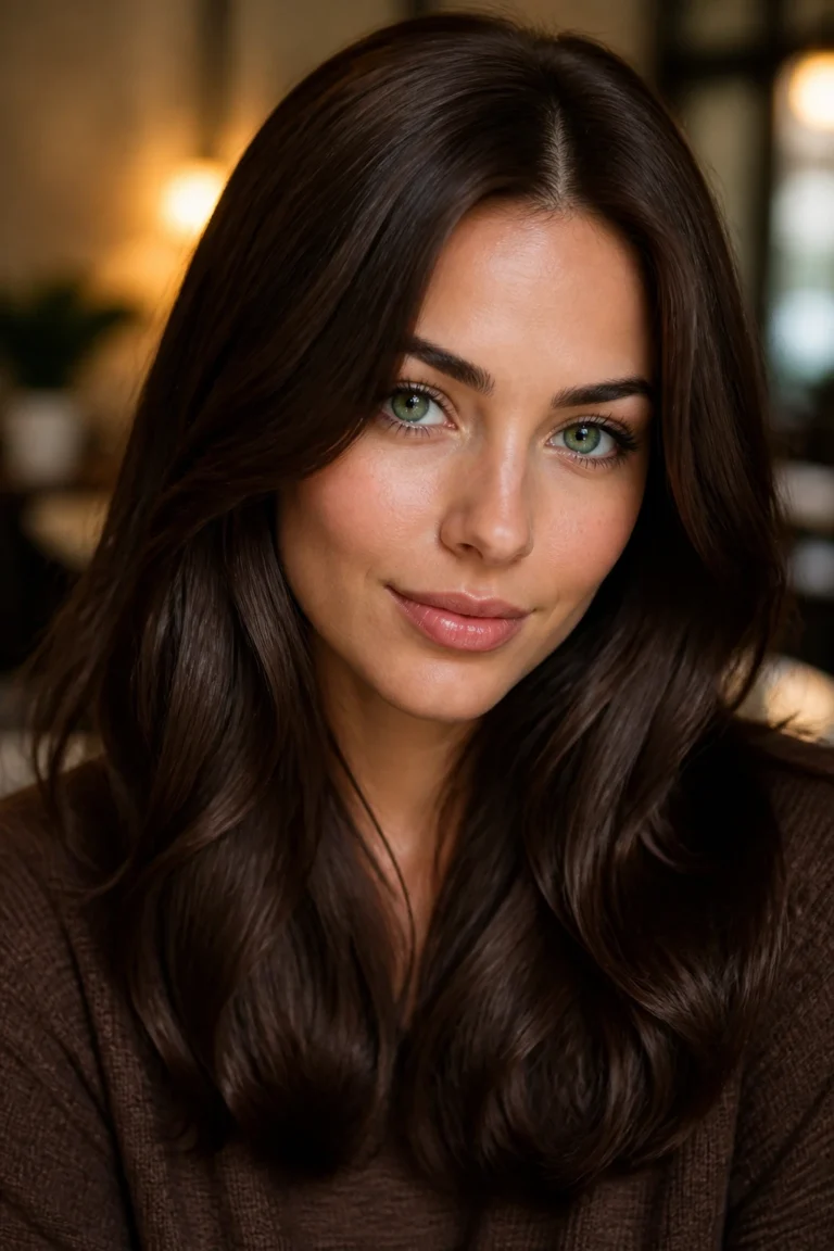 12 Brunette Hair Color Ideas for Green Eyes