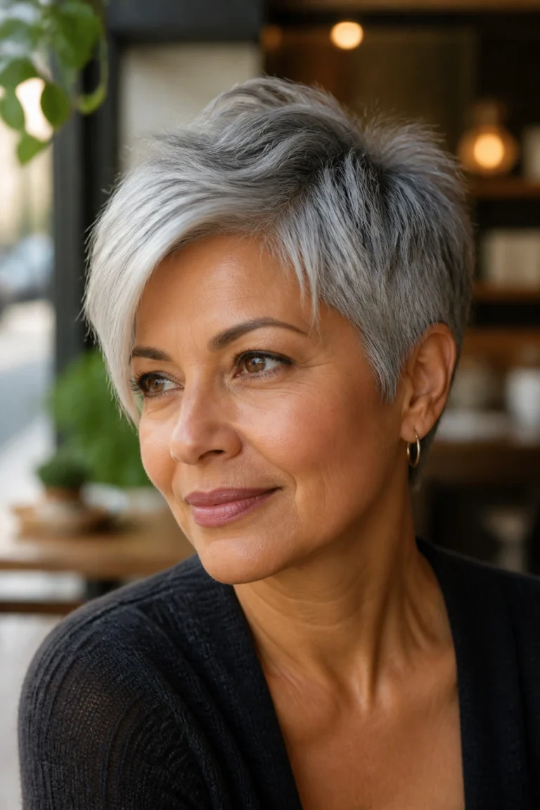 25 Dry Gray Hairstyles for Medium Skin Tones