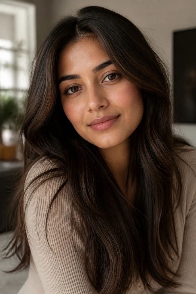 30 Streaks Brown Hairstyles for Medium Skin Tones