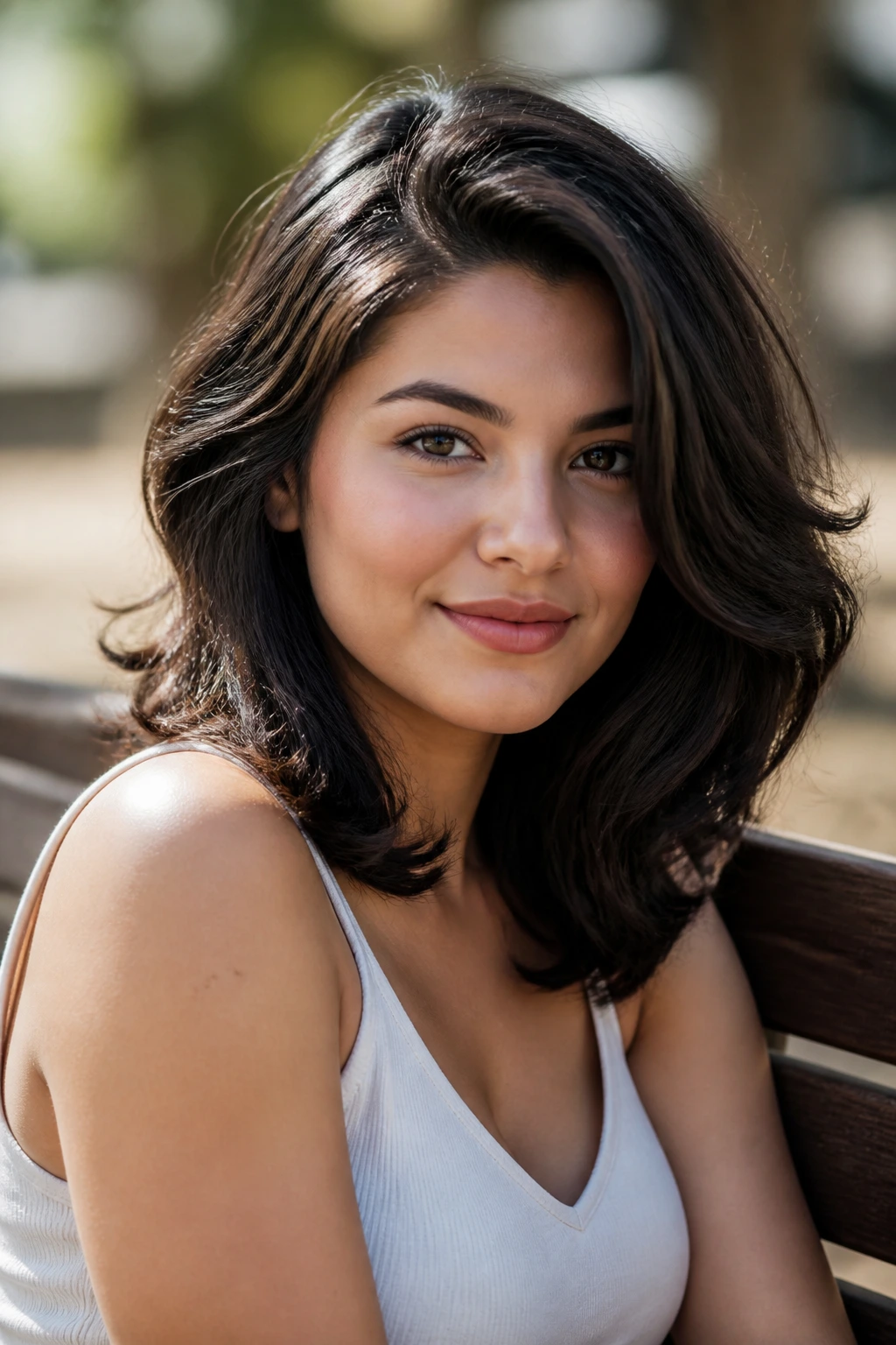 Portrait of a real person with a clearly defined side part in thick hair.