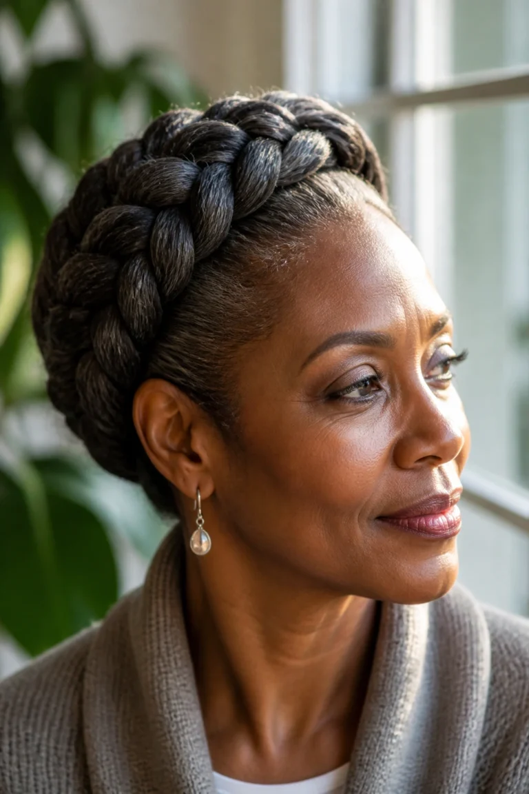 25 Older Braids for Women with Thick Hair