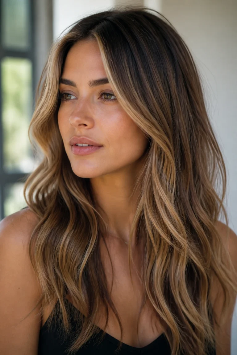 25 Natural Highlights with Layers for Olive Skin