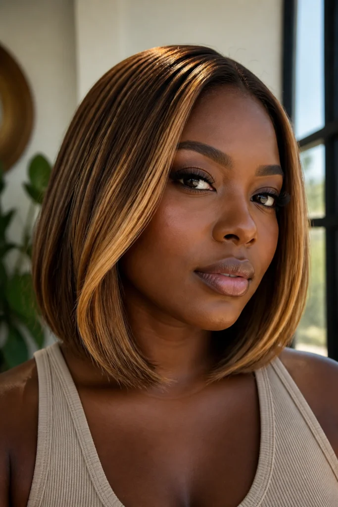 25 Fall Highlighted Hairstyles for Deep Skin Tones