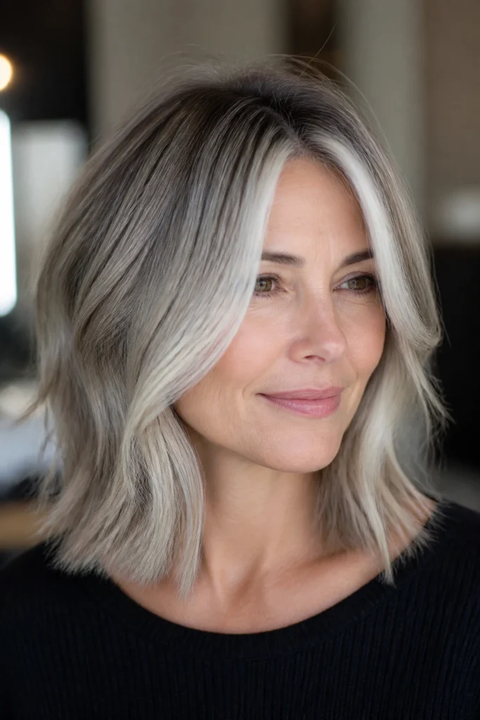 25 Cover Blonde Gray Hairstyles for Cool Skin Tones