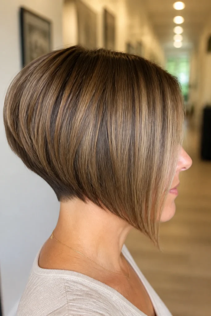 25 Short Stacked Bobs for Fine Hair with Face-Framing Layers