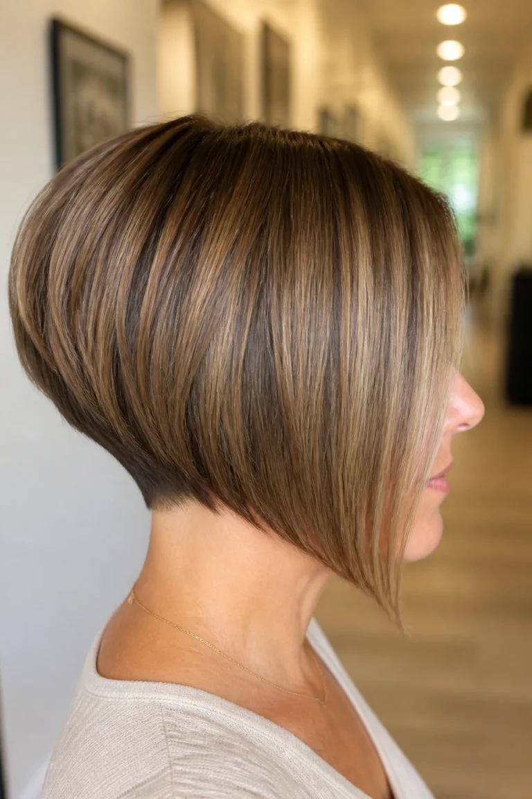 25 Short Stacked Bobs for Fine Hair with Face-Framing Layers