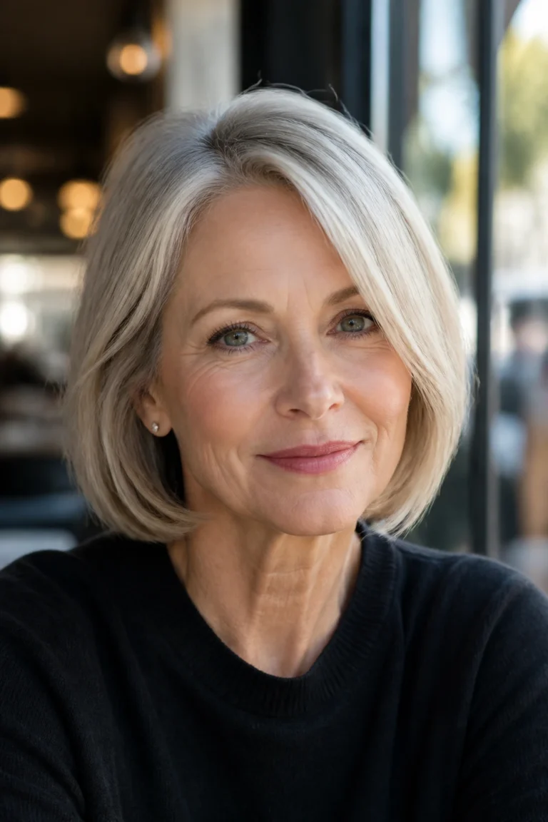 22 Layered Fine Medium Lengths Bobs for Women Over 50