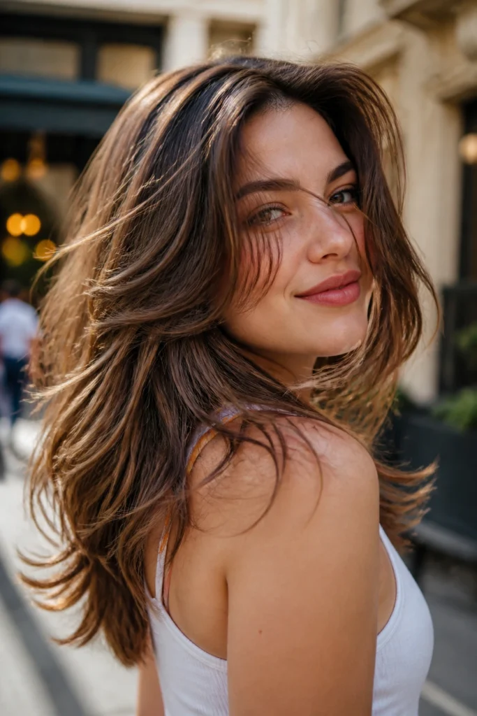 25 Textured Layers for Thick Hair and Round Faces
