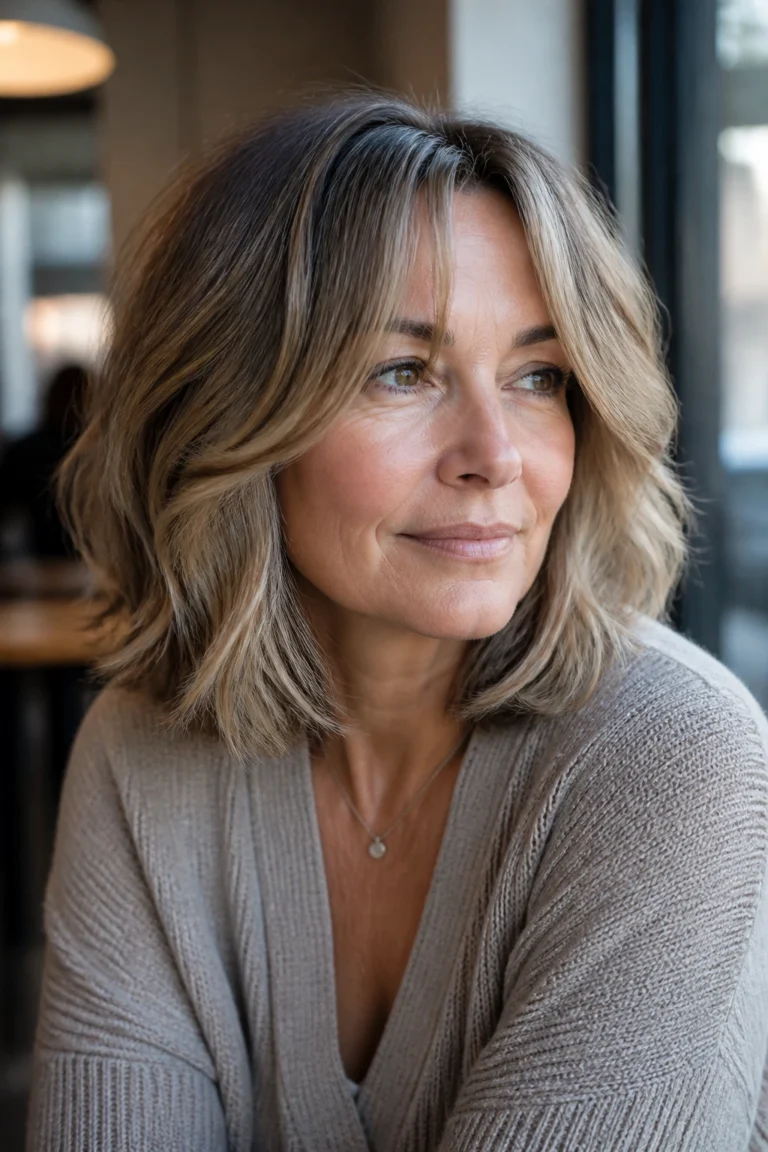 18 Haircuts for Women Over 47 with Wavy Hair