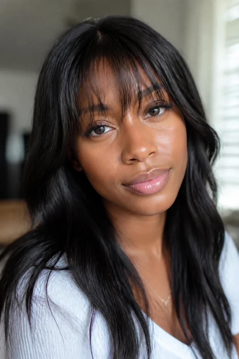 15 Closure Sew-In Styles with Bangs for Fine Hair