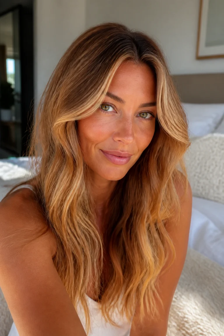 25 Lived Strawberry Blonde Hairstyles for Tan Skin