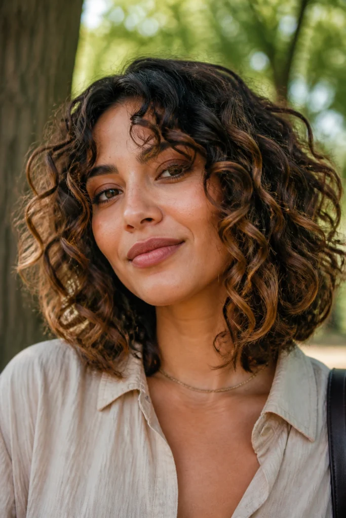 25 Medium Length Hairstyles for Curly Hair