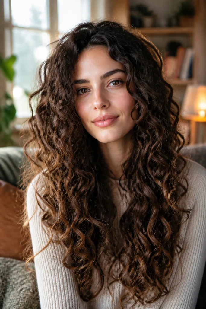 25 Beautiful Curls for Long Hair and Oval Faces