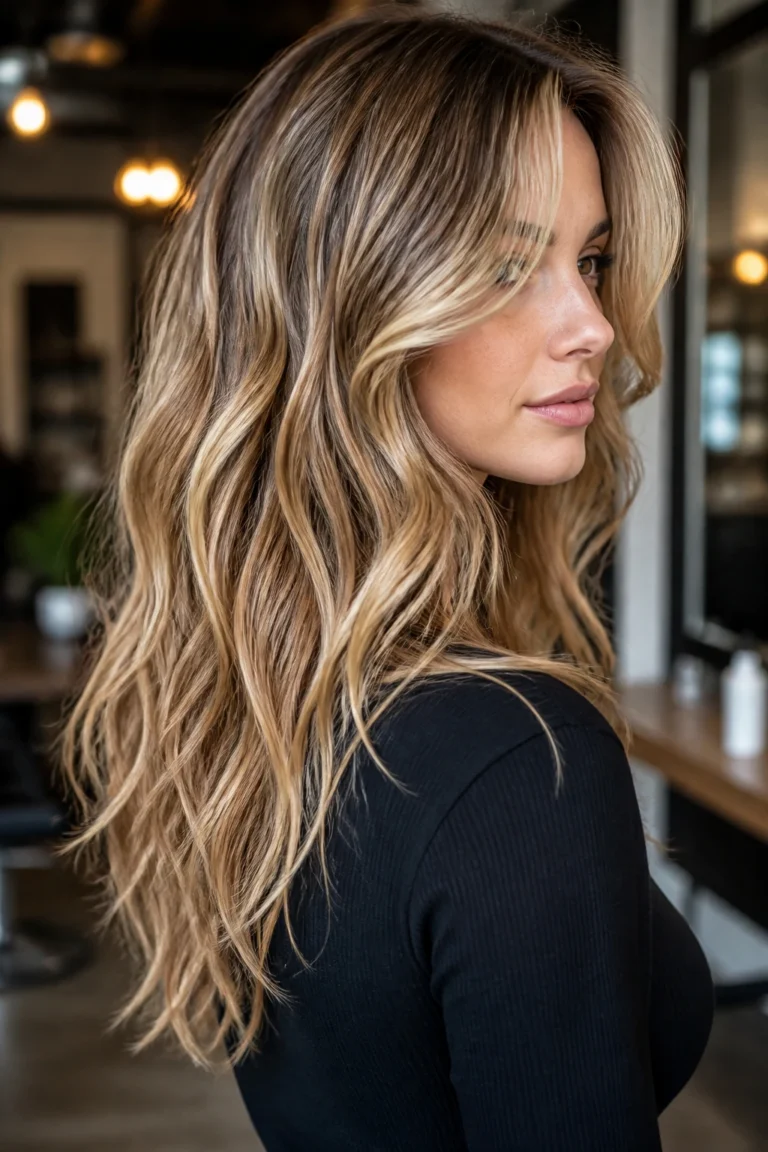 22 Layered Long Haircuts for Fine Hair with Beachy Waves