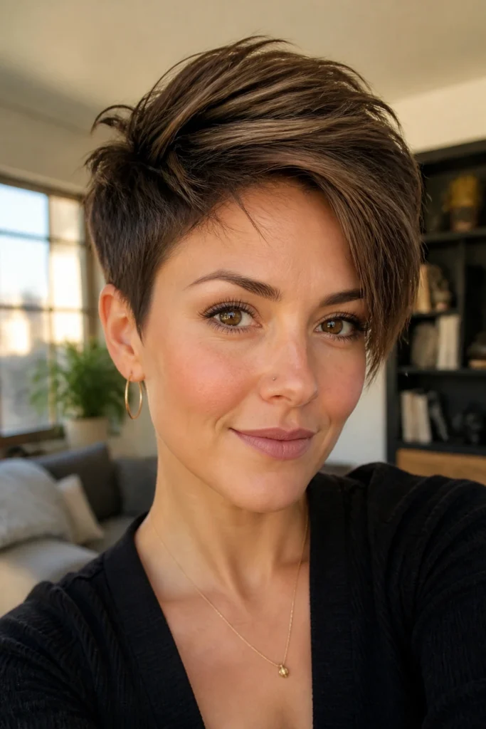 20 Pixie Cuts for Round Faces and Thick Hair