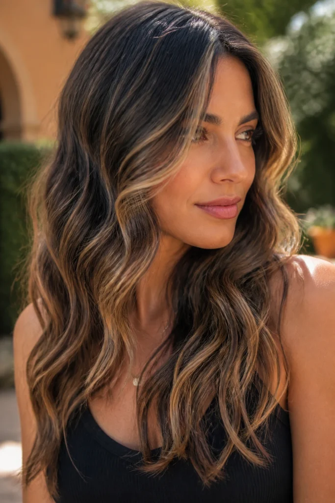22 Let Down Hairstyles for Thick Hair with Babylights