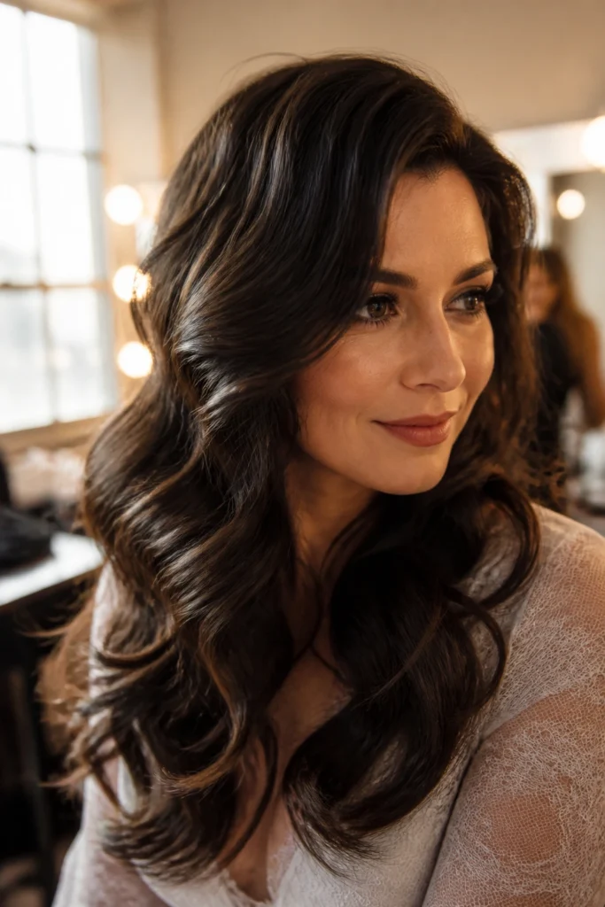 22 Loose Waves for Special Days with Thick Hair