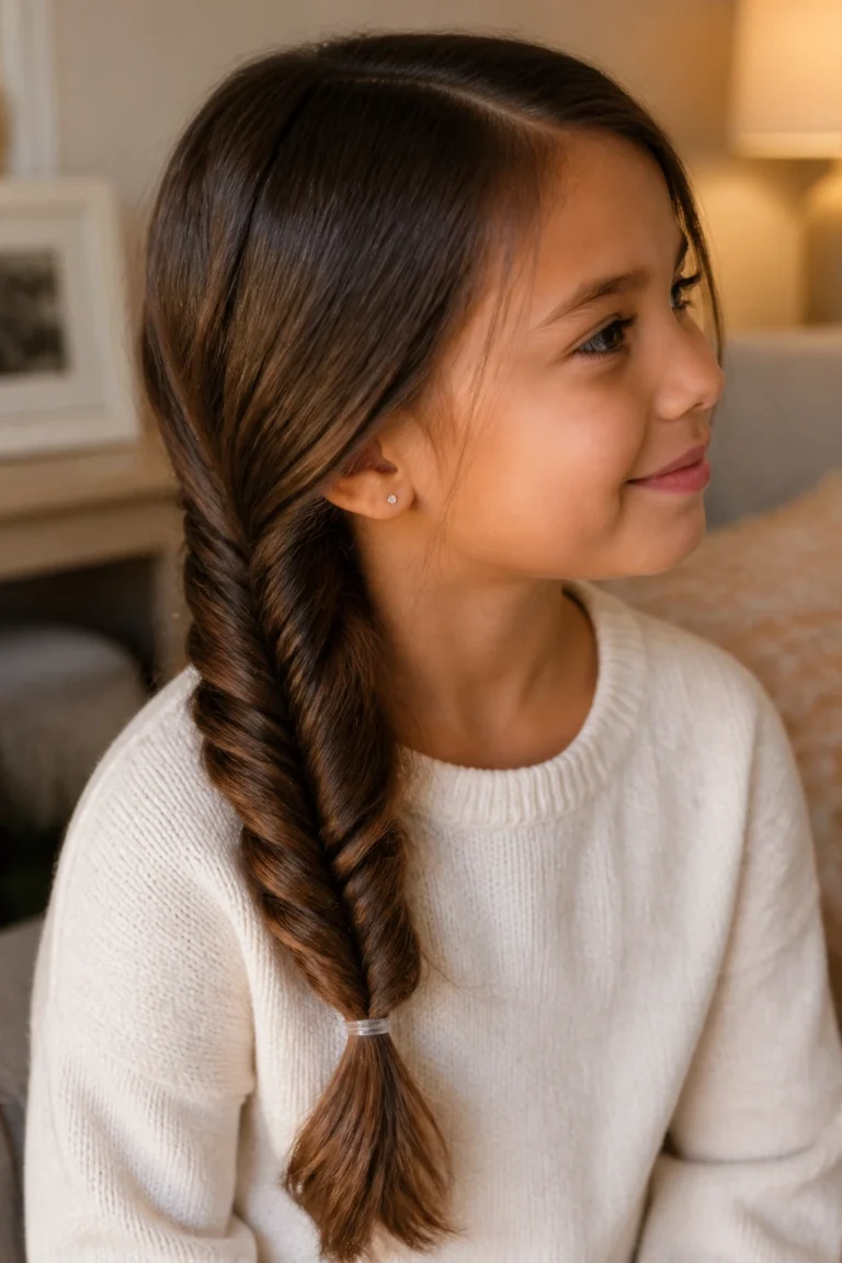 18 Fish Tail Braids for Kids with Thick Hair