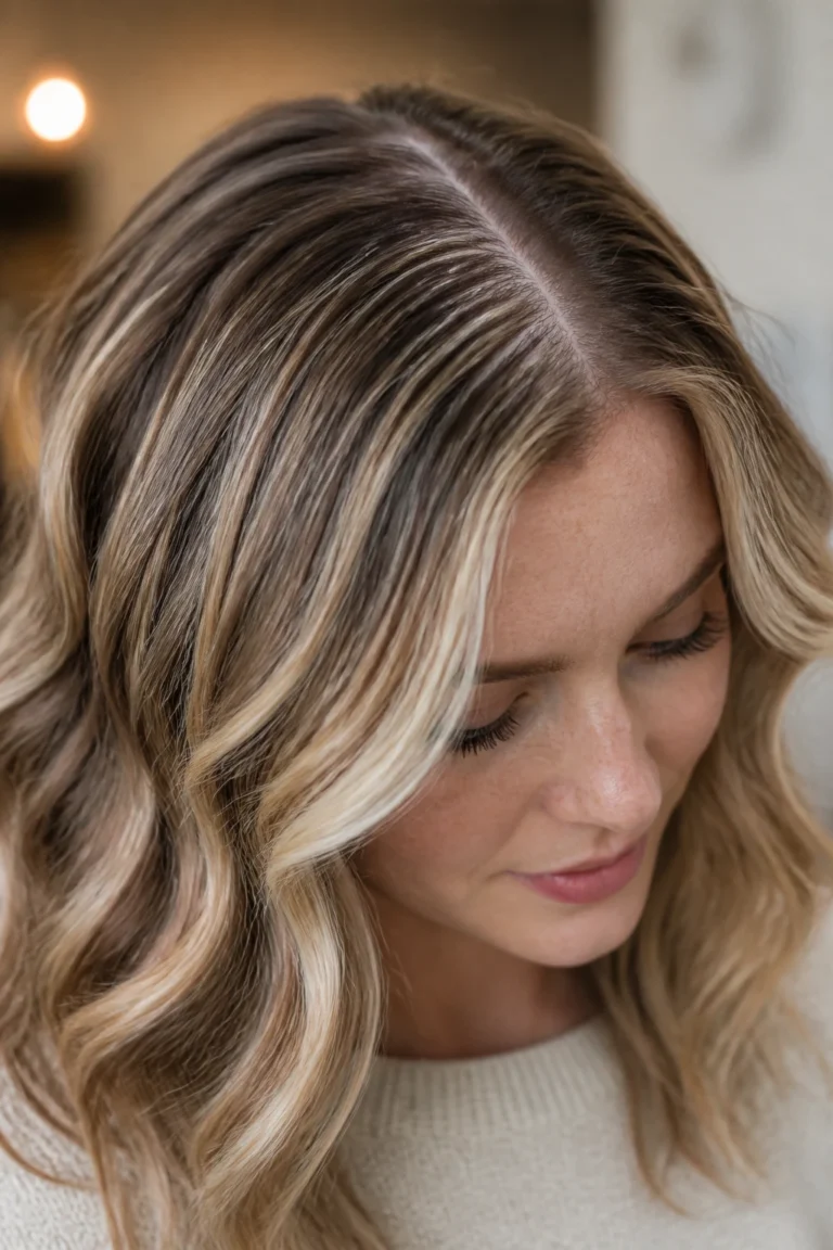 25 Placement Highlights for Fair Skin with Wavy Hair
