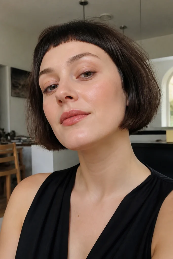 22 French Bobs for Round Faces and Thick Hair
