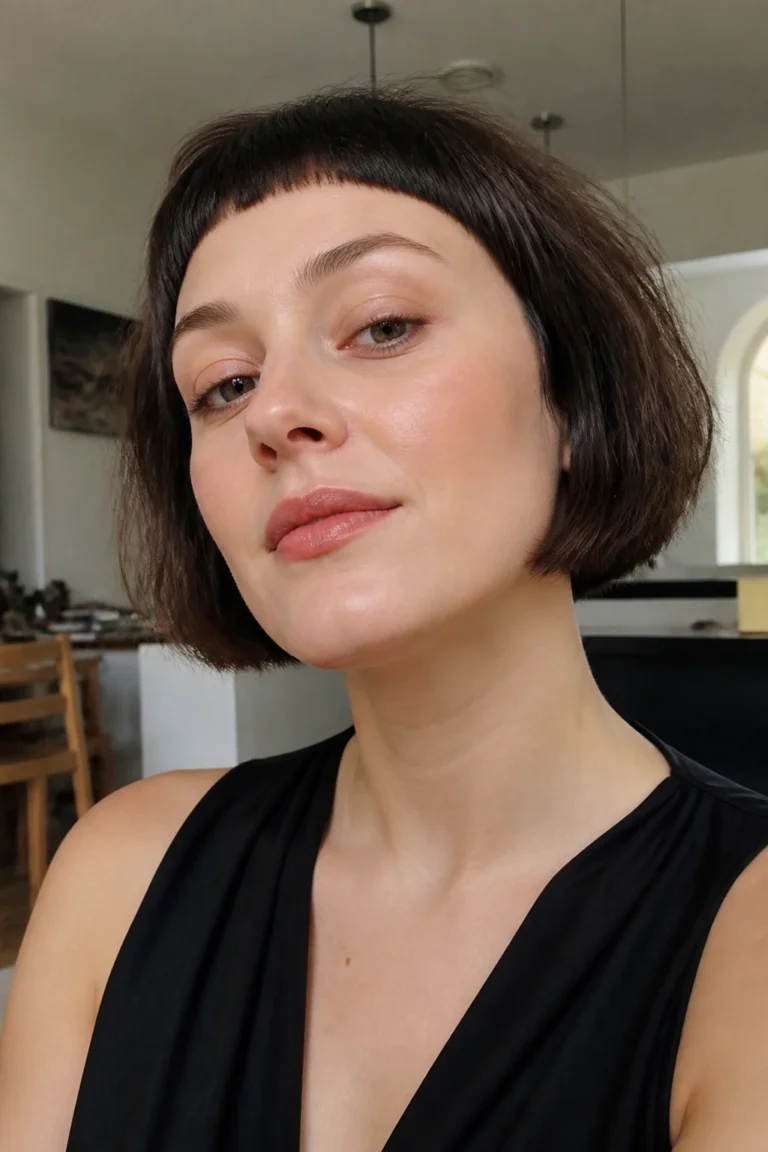 22 French Bobs for Round Faces and Thick Hair