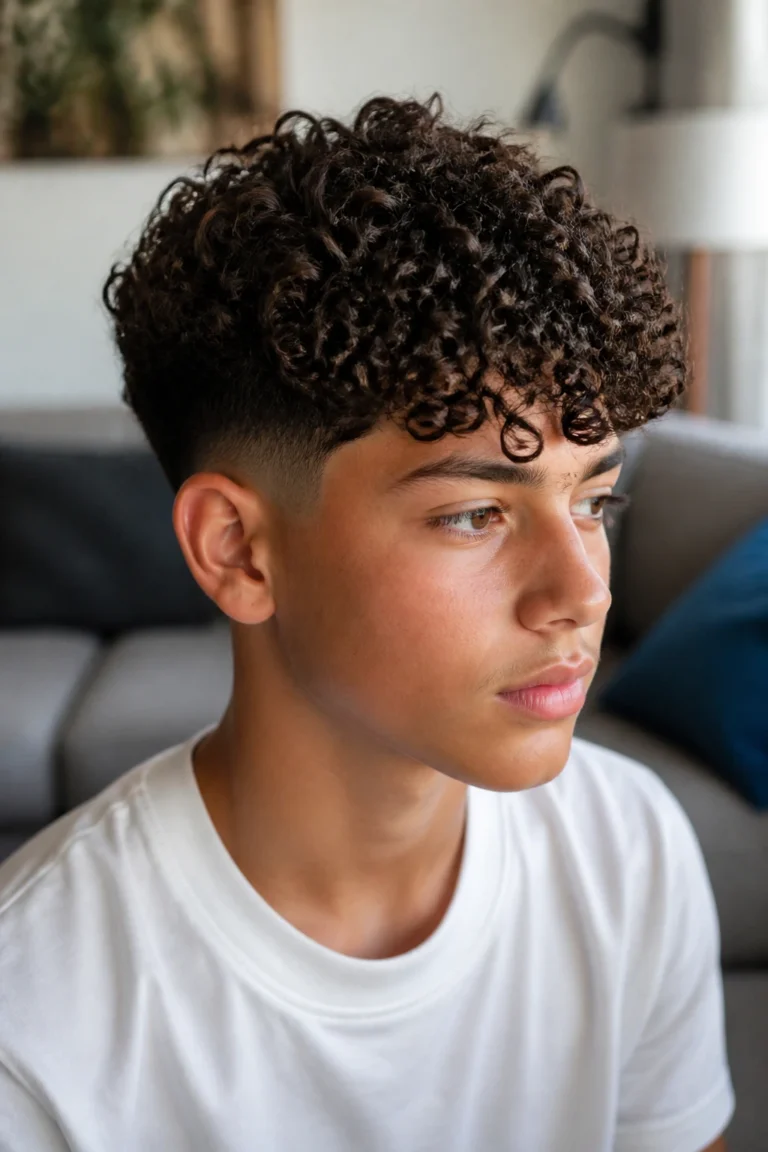 18 Tapered Haircuts for Boys with Curly Hair