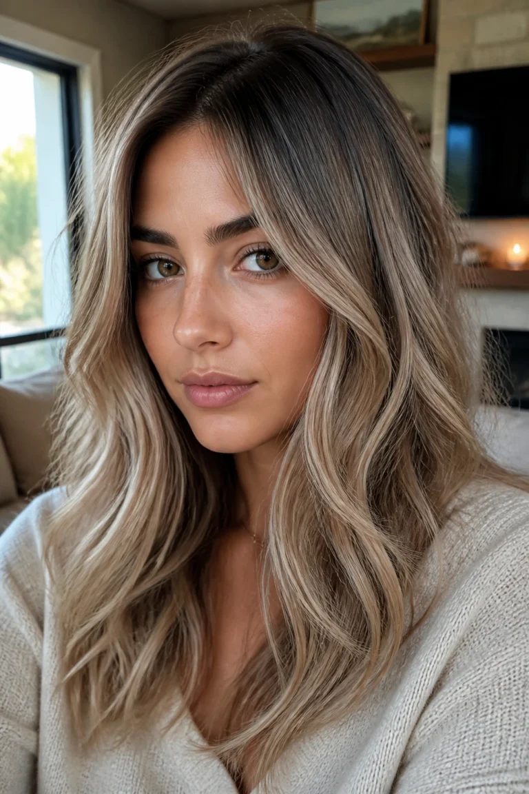 25 Blonde Ashy Balayage for Medium Skin Tones