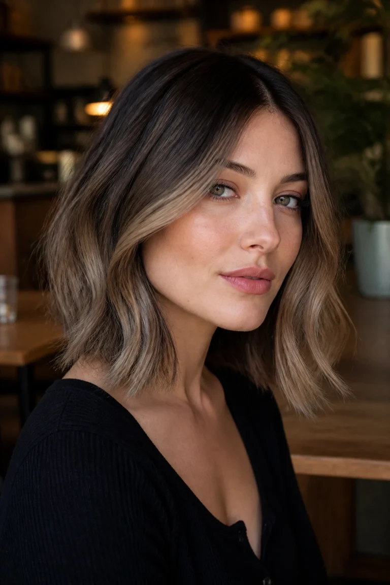 25 Balayage for Pale Skin and Square Faces