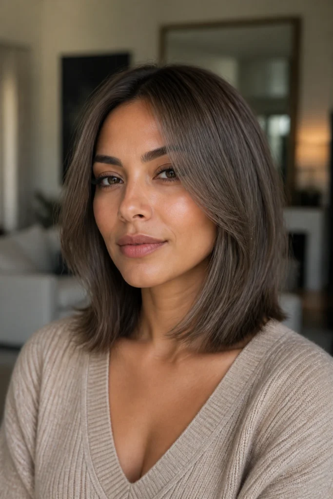25 Without Bleach Brown Hairstyles for Olive Skin