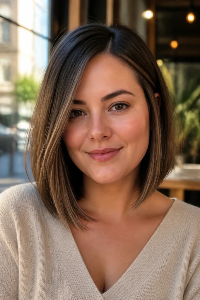 25 Long Bobs for Straight Hair and Round Faces
