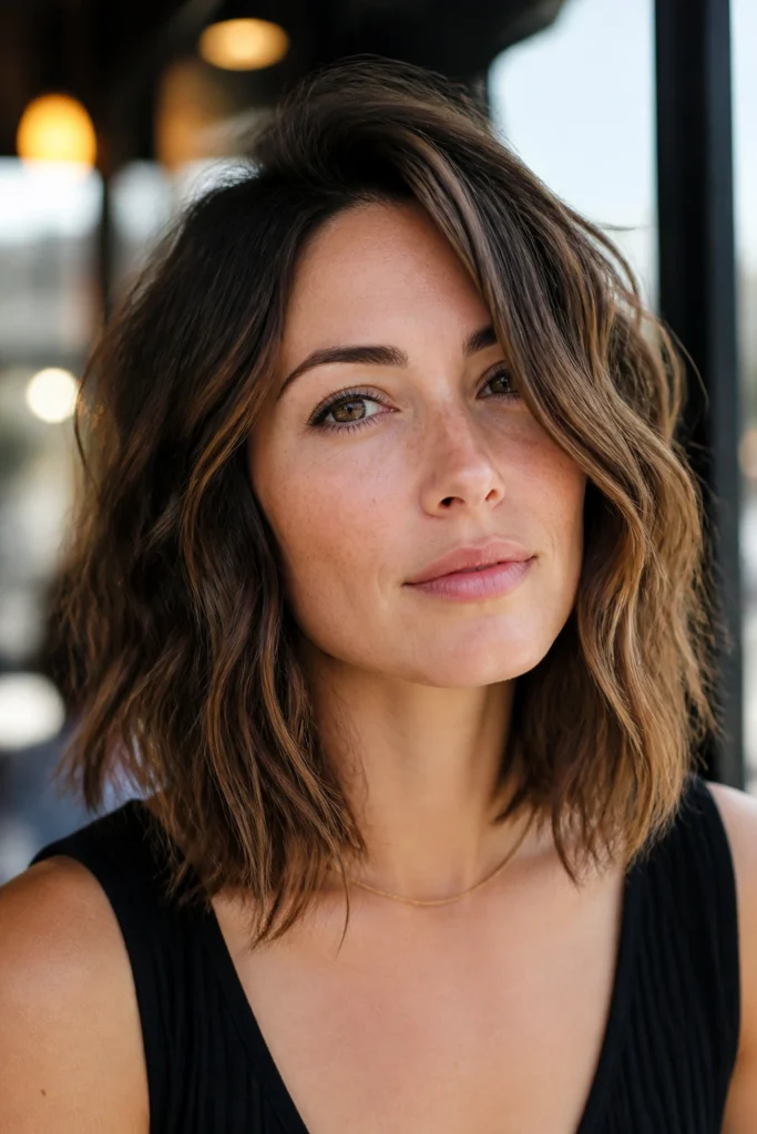 25 Long Bobs for Wavy Hair and Square Faces