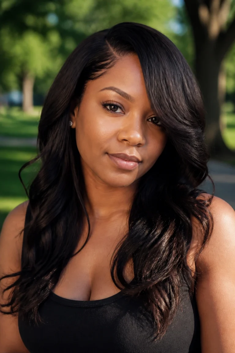 22 Wavy Weaves for Natural Hair and Round Faces