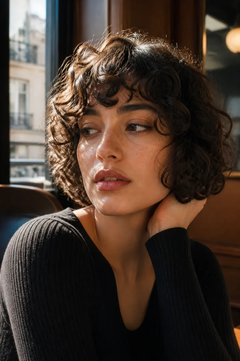 25 Rounder Haircuts for Short Hair with Curly Hair