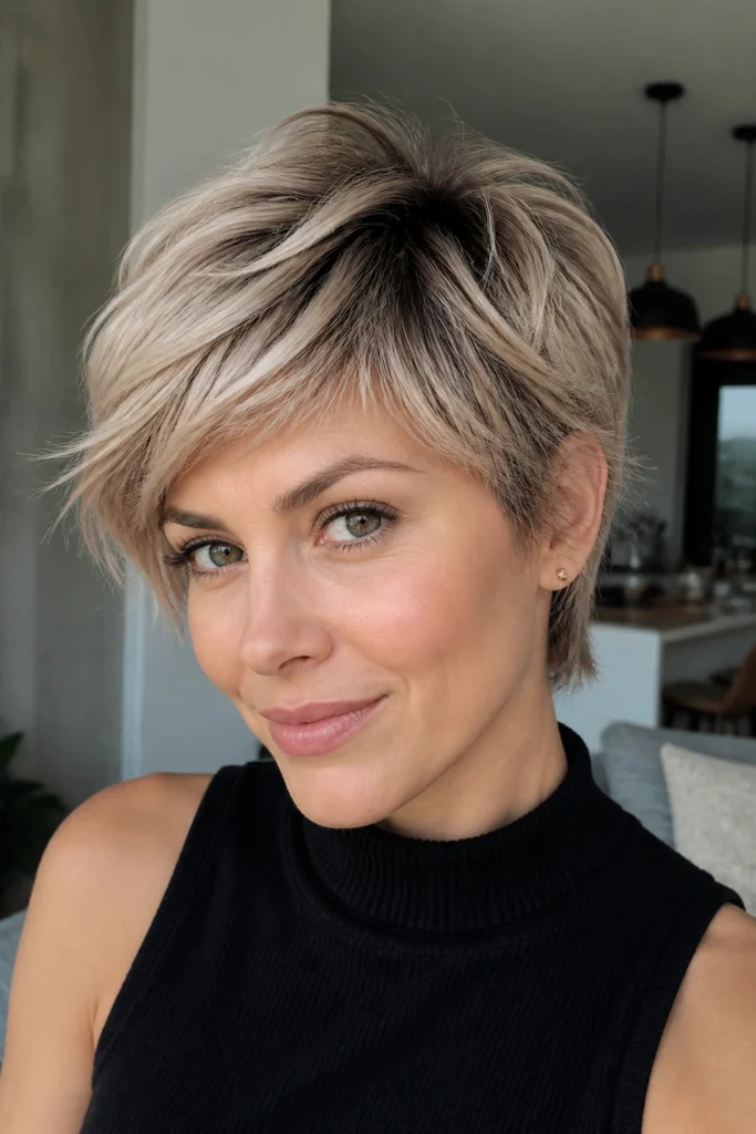 22 Ashy Hairstyles for Short Hair and Square Faces